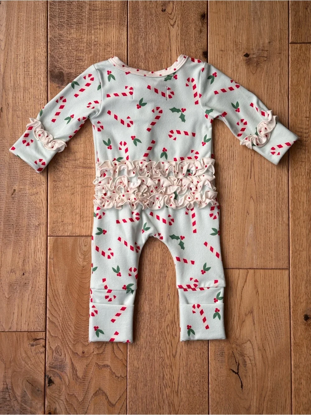 SweetHoney Candy Cane Ruffle Layette size Newborn